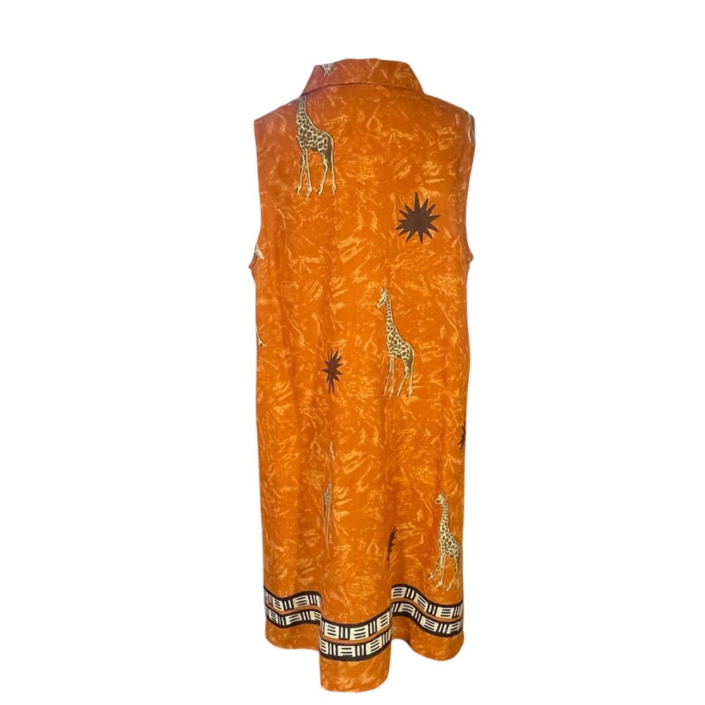 Animal Print Sleeveless Dress - Picture 4 of 4